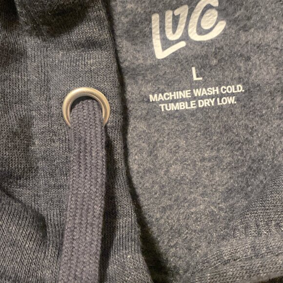 NEVER USED - Modern Pattern Dark Grey Hoodie - LuCo - Picture 6 of 6